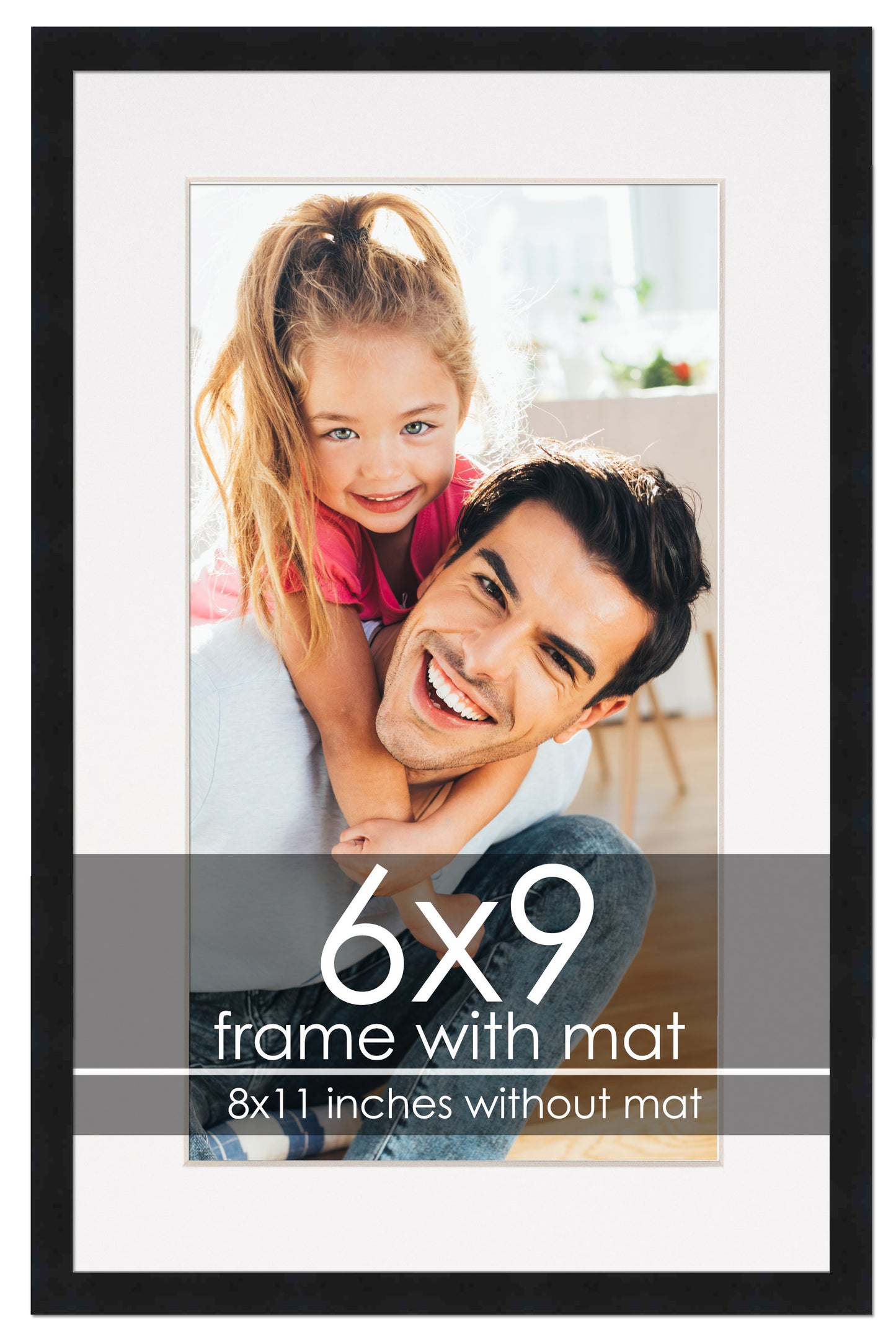Black Frame with White Mat