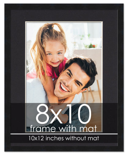 Black Frame with Black Mat