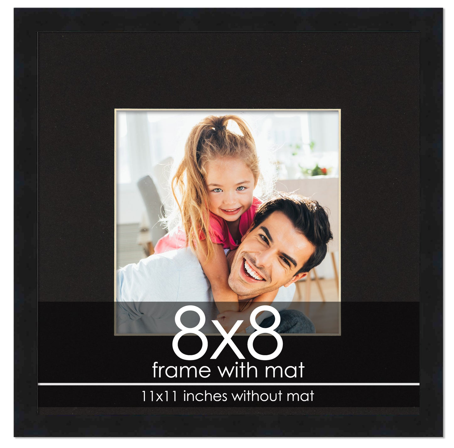 Black Frame with Black Mat