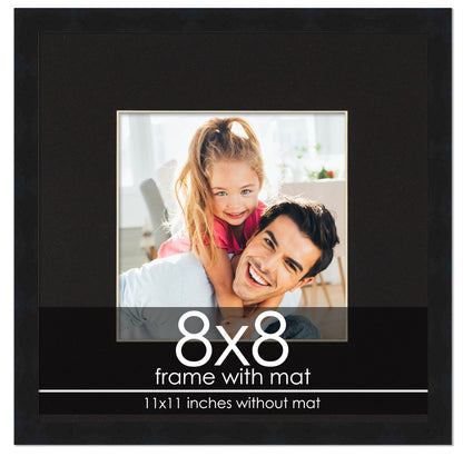 Black Frame with Black Mat