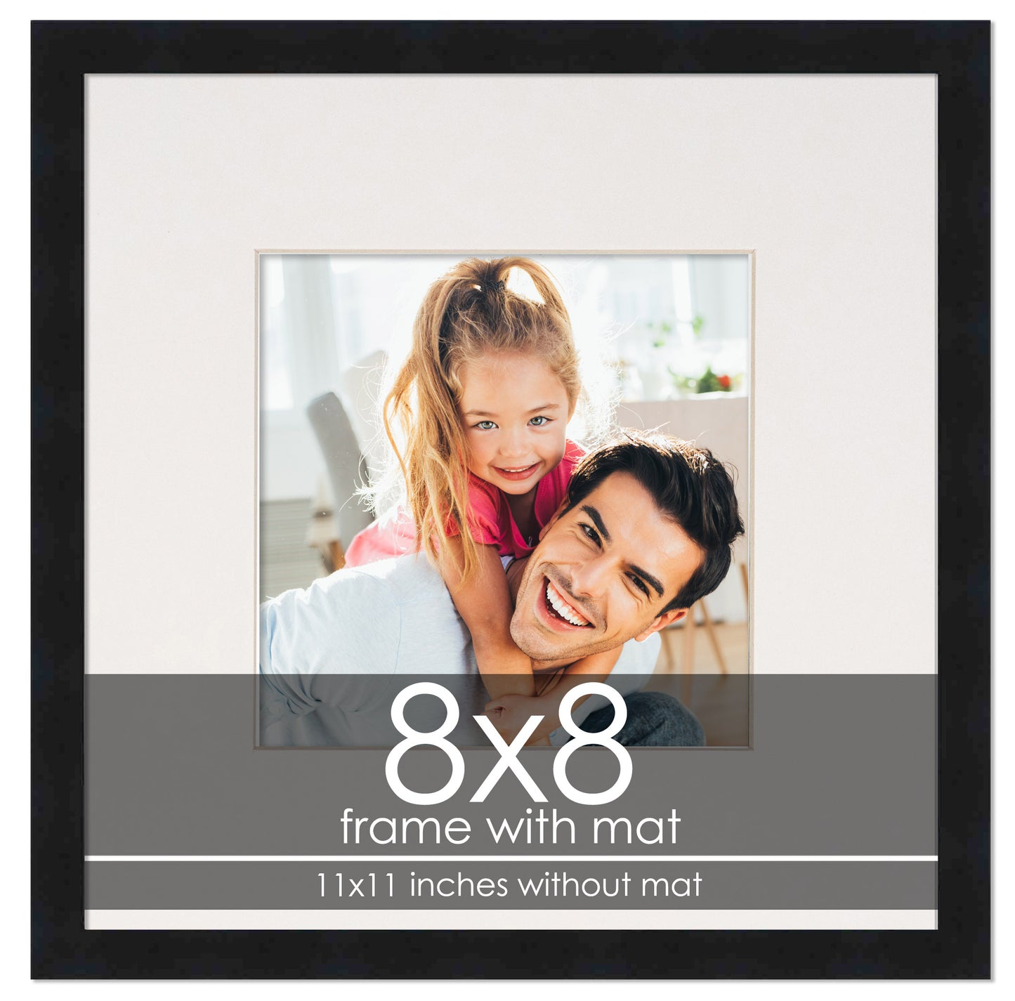 Black Frame with White Mat