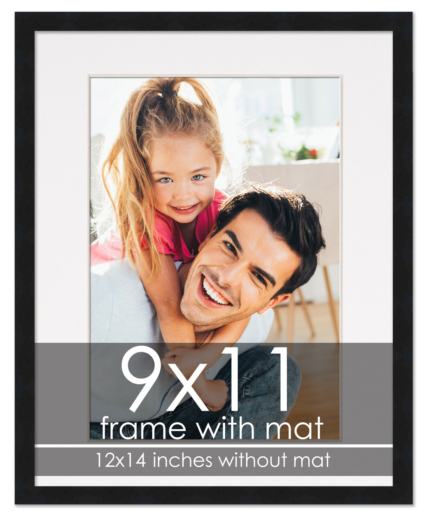 Black Frame with White Mat