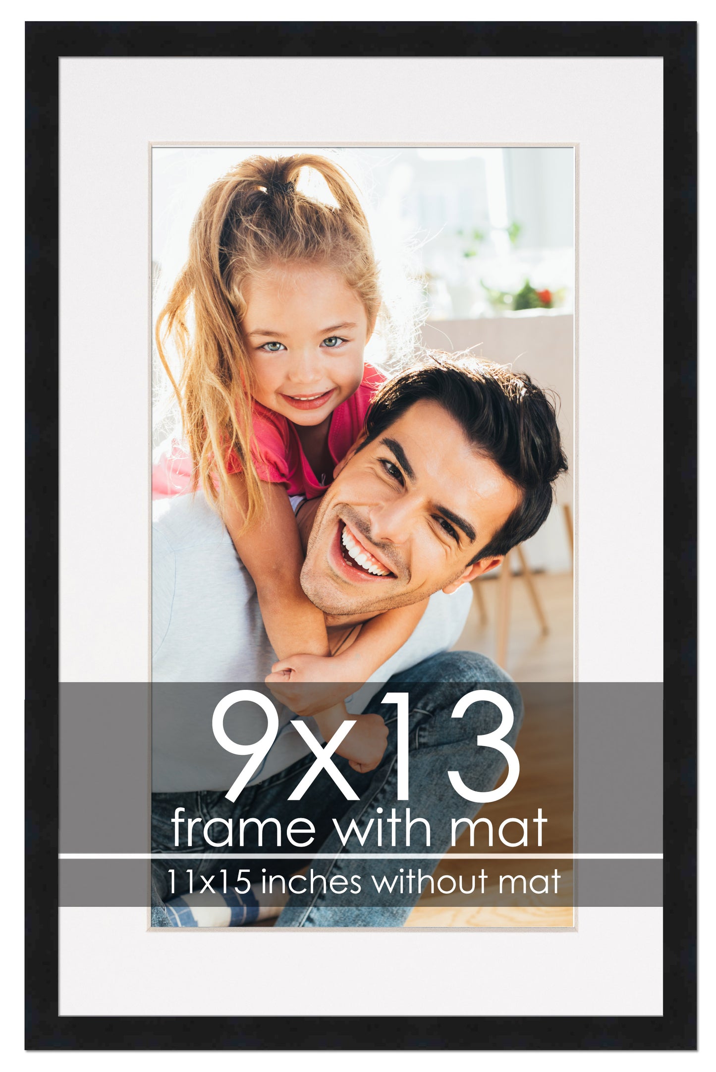 Black Frame with White Mat
