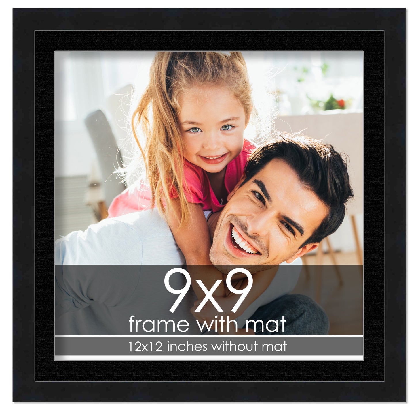 Black Frame with Black Mat