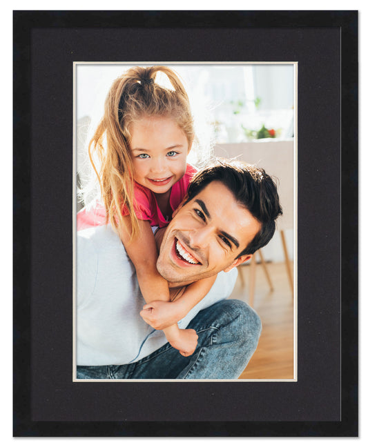 Black Frame with Black Mat