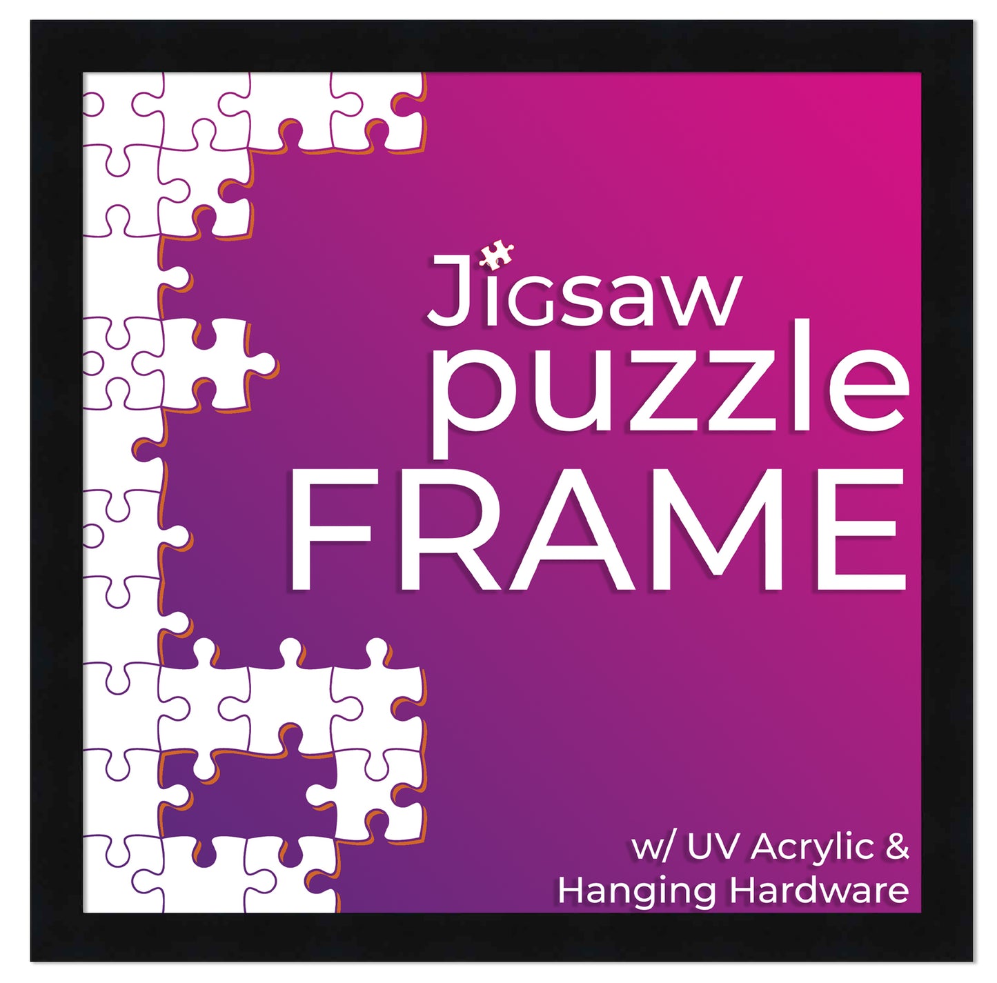 Black Frame for Jigsaw Puzzles