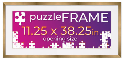 Bronze Frame With White Mat for Jigsaw Puzzles