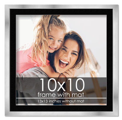 Silver Frame with Black Mat