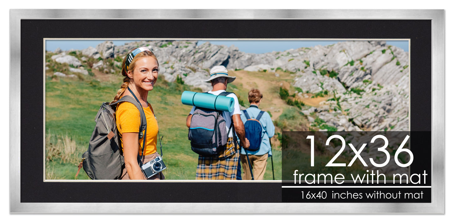 Silver Frame with Black Mat