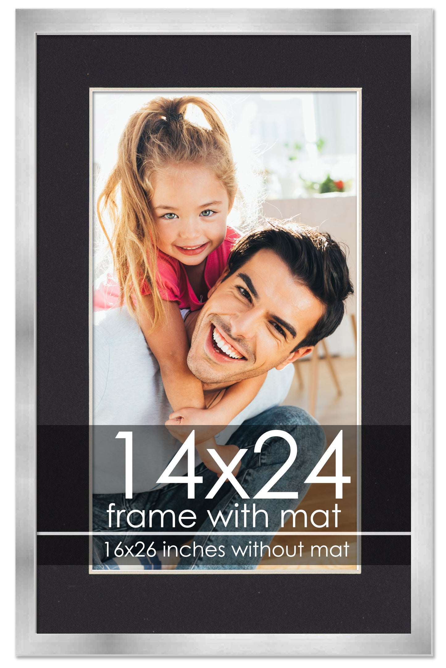 Silver Frame with Black Mat