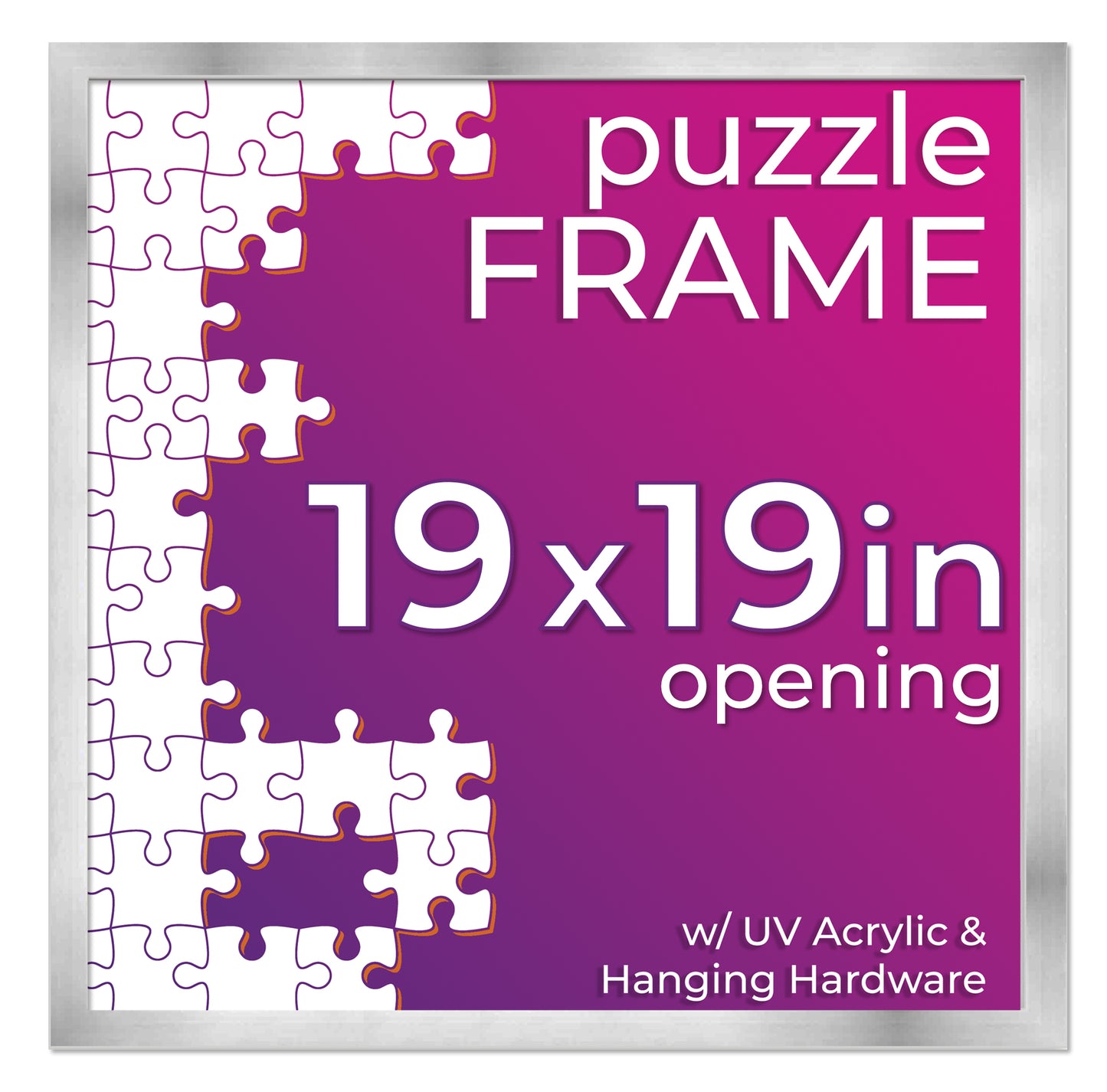 Silver Frame for Jigsaw Puzzles