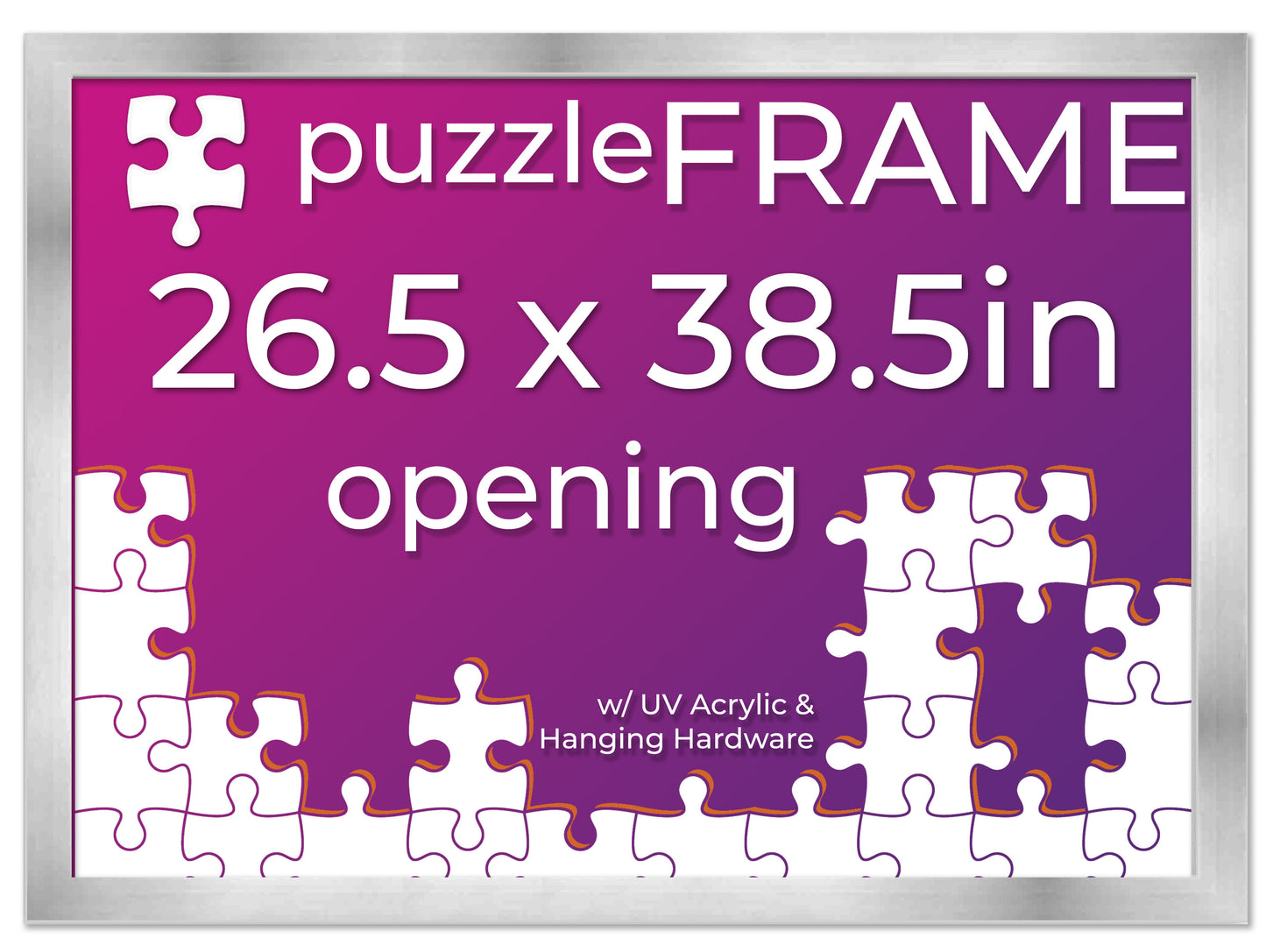 Silver Frame for Jigsaw Puzzles