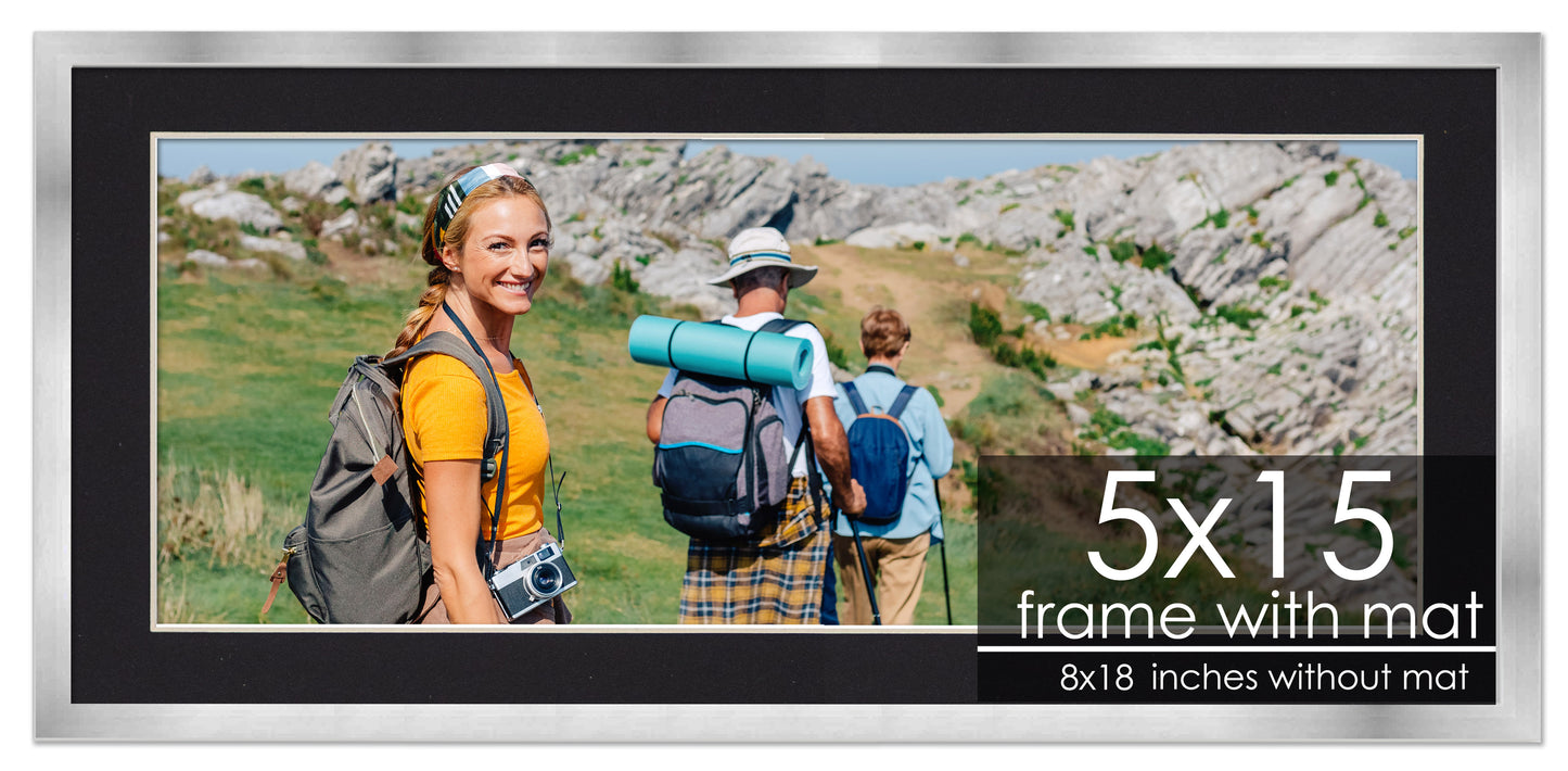 Silver Frame with Black Mat