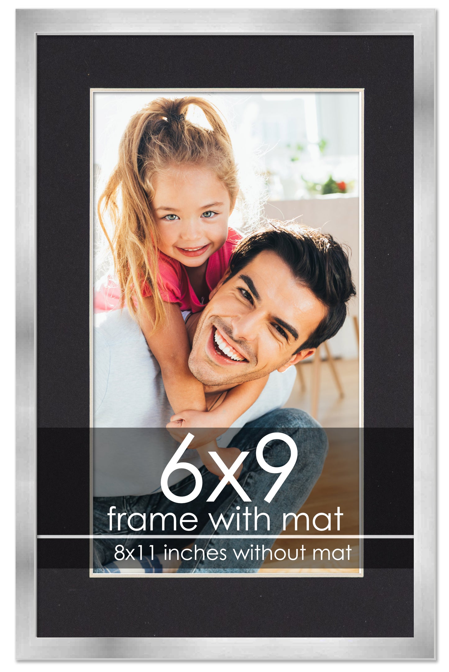 Silver Frame with Black Mat