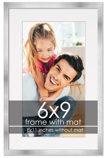 Silver Frame with White Mat