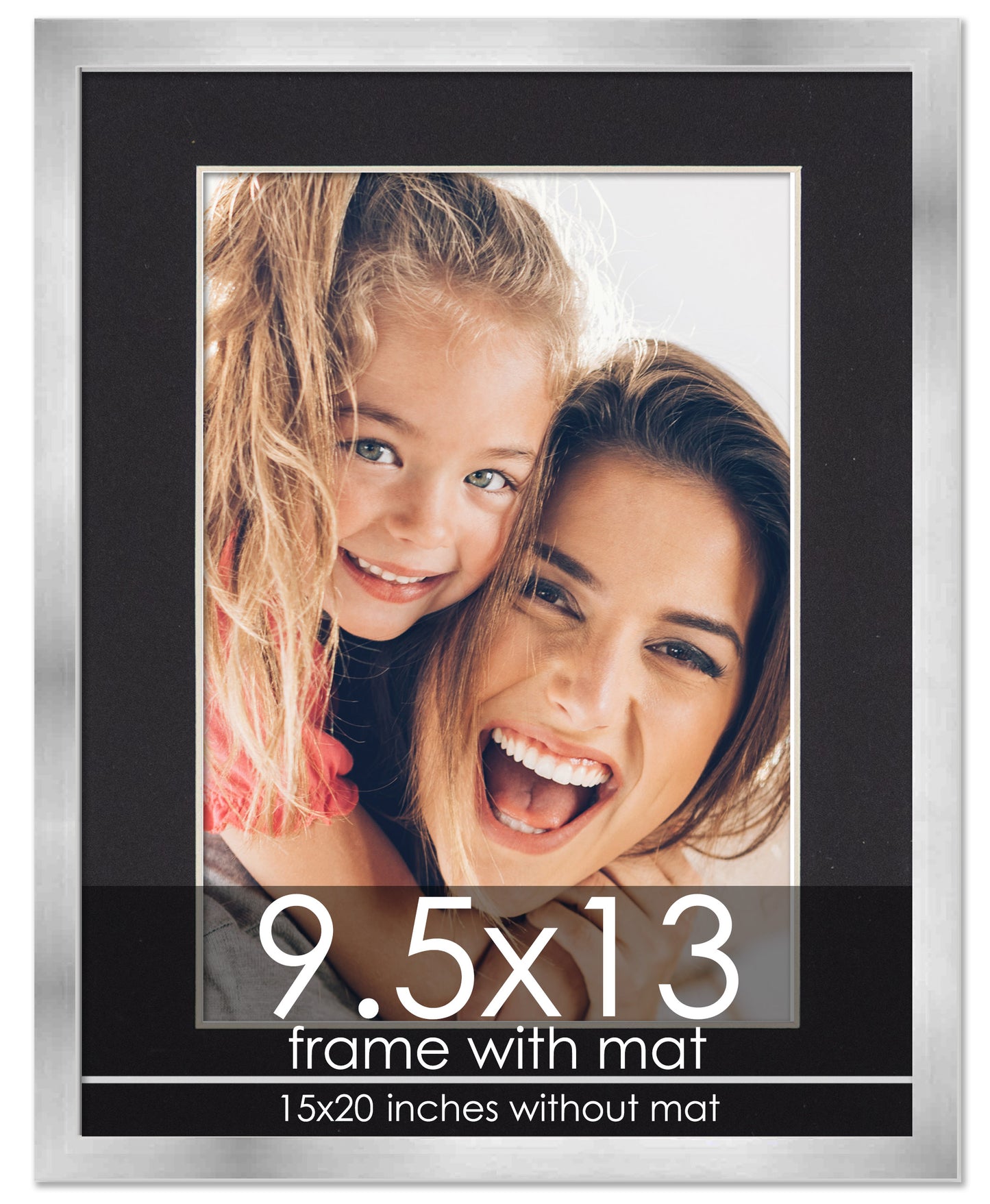Silver Frame with Black Mat