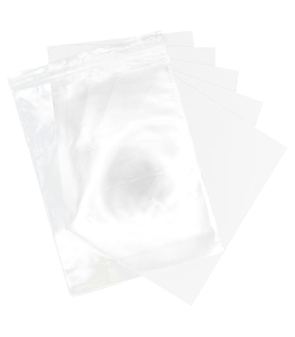 Pack of 25 White Precut Acid-Free Matboard Set with Clear Bag & Backing